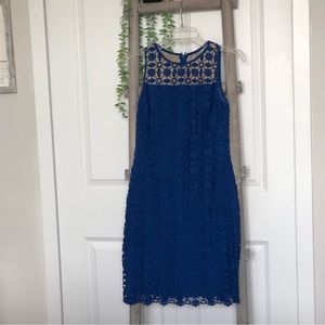 Women’s Ralph Lauren  Lace Overlay Sheath Dress SZ 0